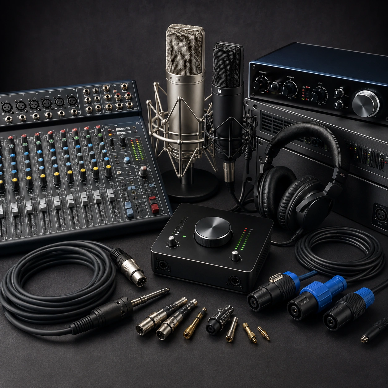 Selección de audio y accesorios